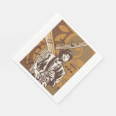 Serviette En Papier Musicien de jazz (Coin)