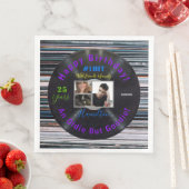 Serviette En Papier Musique Album thème Anniversaire Papier Napkins HA (En situation)