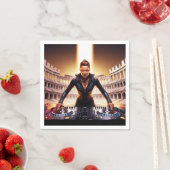 Serviette En Papier Musique conception Papier Napkin (En situation)