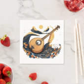 Serviette En Papier Musique cosmique (En situation)