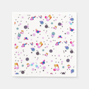 Serviette En Papier Musique Danse