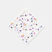 Serviette En Papier Musique Danse (Coin)