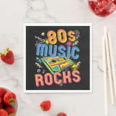 Serviette En Papier Musique des années 80 Rock des années 80 (En situation)