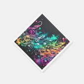 Serviette En Papier musique graffiti (Coin)