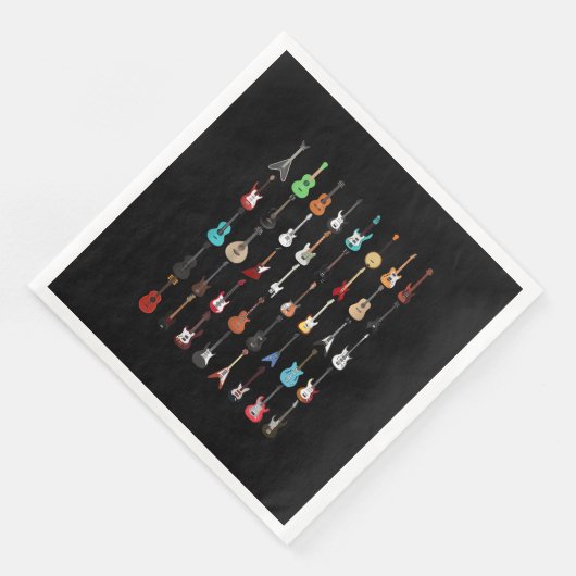 Serviette En Papier Musique guitar (Coin)