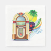 Serviette En Papier Musique Jukebox (Devant)