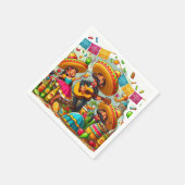 Serviette En Papier Musique mexicaine Mariachi (Coin)