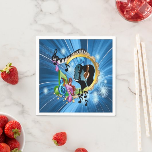 Serviette En Papier Musique pour l'âme (En situation)