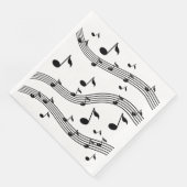 Serviette En Papier Musique sonorités à motifs (Coin)