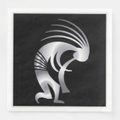 Serviette En Papier Musique Southwestern Silver Kokopelli Napkins (Devant)