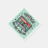 Serviette En Papier Musique vintage Freak (Coin)