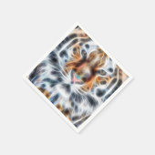 Serviette En Papier My Cat is Agit Up Tiger observant l'énergie (Coin)