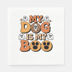 Serviette En Papier My Dog Is My Boo Shirt - Drôle Dog Lover Don 2025