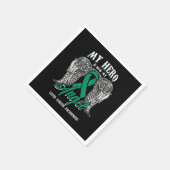 Serviette En Papier My Hero Is Now My Angel Liver Cancer Awareness (Coin)