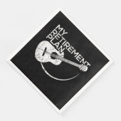 Serviette En Papier My Retirement Plan Guitar Funny Musicians (Coin)