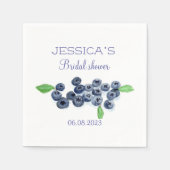 Serviette En Papier Myrtilles Myrtille Fruits Fête de Mariage (Devant)