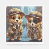 Serviette En Papier Mystery Party Pups (Devant)