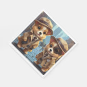 Serviette En Papier Mystery Party Pups (Coin)