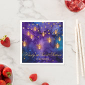 Serviette En Papier Mystic Marrakesh Nights Laterns & bokeh Sweet 16 (En situation)