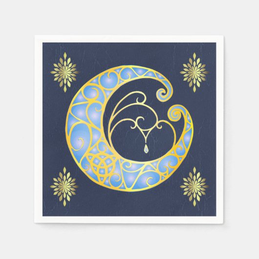 Serviette En Papier Mystical Celtic Moon (Devant)
