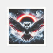 Serviette En Papier Mystical Cosmic Celestial Owl (Devant)