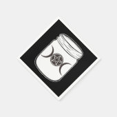 Serviette En Papier Mystical Magic Moons Mason Jar Halloween Party (Coin)
