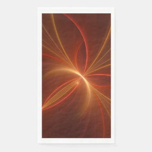 Serviette En Papier Mystique Abstrait Fractal Art Moderne Couleurs cha