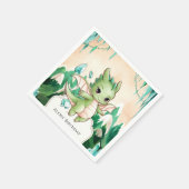 Serviette En Papier Mythique Enfants Dragon Anniversaire (Coin)