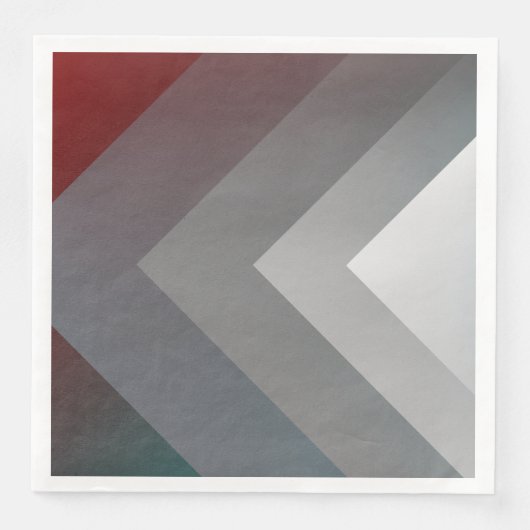 Serviette En Papier N - turquoise gris bordeaux (Devant)