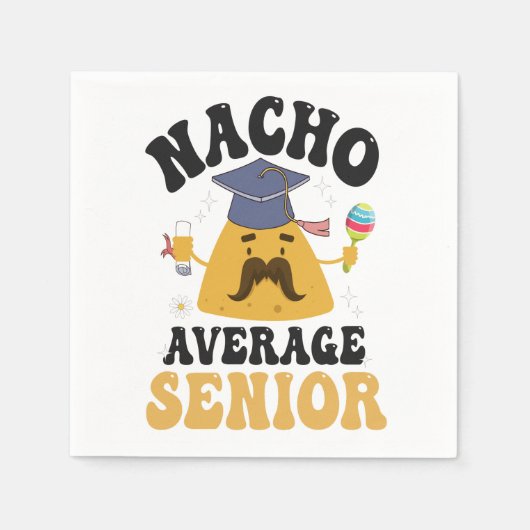 Serviette En Papier Nacho Graduation Supérieure Moyenne Cinco De Mayo (Devant)