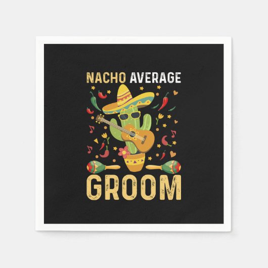 Serviette En Papier Nacho Groom Moyen Mari Mexicain Cinco De Mayo (Devant)