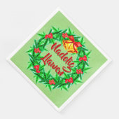 Serviette En Papier Nadolig Llawen Welsh Joyeux Noël (Coin)