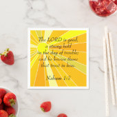 Serviette En Papier Nahum 1:7 (En situation)