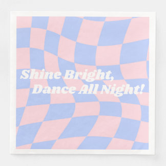 Serviette En Papier Naissance de Neon Super Disco