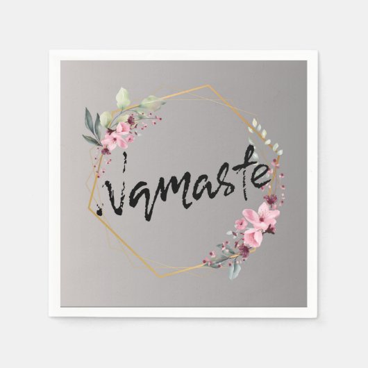 Serviette En Papier Namaste Cocktail Napkin (Devant)