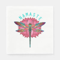 Namaste Lotus Dragonfly Yoga