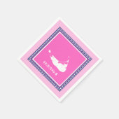 Serviette En Papier Nantucket (Sconset) Cocktail rose serviettes (Coin)