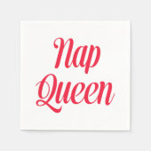 Serviette En Papier Nap Queen rose cerisier rouge (Devant)