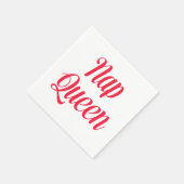 Serviette En Papier Nap Queen rose cerisier rouge (Coin)