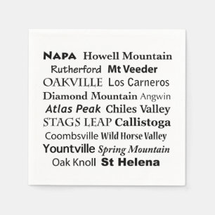 Serviette En Papier Napa Wine Country Naples