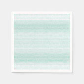 Serviette En Papier Napkin à la pointe verte rayée (Devant)