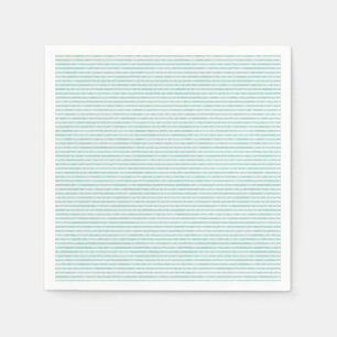 Serviette En Papier Napkin à la pointe verte rayée
