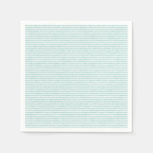 Serviette En Papier Napkin à la pointe verte rayée (Devant)