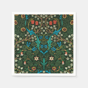 SERVIETTE EN PAPIER NAPKIN AVEC LA CONCEPTION "TULIPS" DE WILLIAM MORR