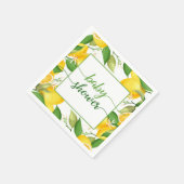 Serviette En Papier Napkin Baby shower citron (Coin)