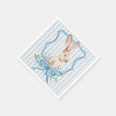 Serviette En Papier Napkin bleu lapin preppy (Coin)