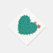 Serviette En Papier Napkin Coeur Succulent (Coin)