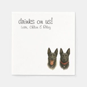 Serviette En Papier Napkin de cocktail pour animaux de compagnie
