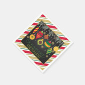 Serviette En Papier Napkin de la partie d'échange d'ornement - noir (Coin)