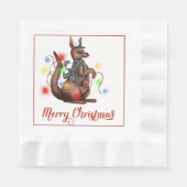 Serviette En Papier Napkin de Noël Kangaroo (Devant)